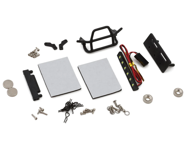 Injora Axial® SCX24 BUG24 1/24 Pre-Painted Rock Crawler Body Set (Red) (132mm Wheelbase) w/LED Light Bar & Interior BUG24-RD