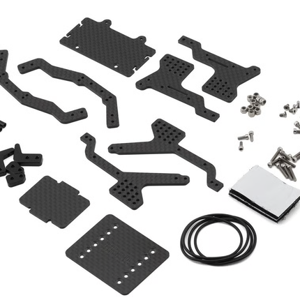 Injora Redcat Ascent-18 LCG Carbon Fiber Chassis Kit w/Double Decker Tray INJASC18-17