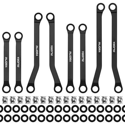 Injora Redcat Ascent-32 Aluminum High Clearance Suspension Links Set (Black) INJASC32-04BK