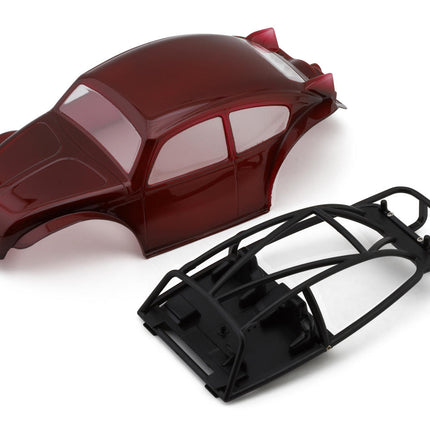 Injora Axial® SCX24 BUG24 1/24 Pre-Painted Rock Crawler Body Set (Red) (132mm Wheelbase) w/LED Light Bar & Interior BUG24-RD