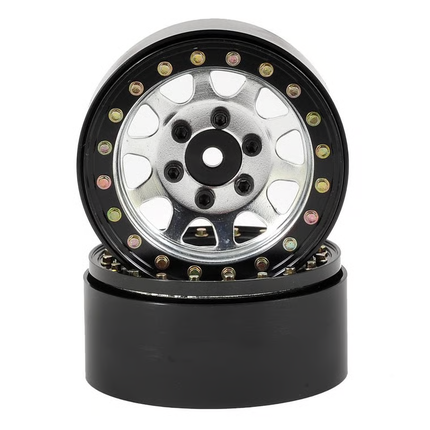 SSD RC D Hole 1.9" Steel Beadlock Crawler Wheels (Various Colors) (2)