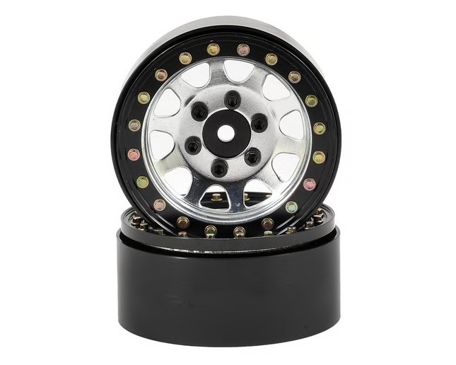 SSD RC D Hole 1.9" Steel Beadlock Crawler Wheels (Various Colors) (2)
