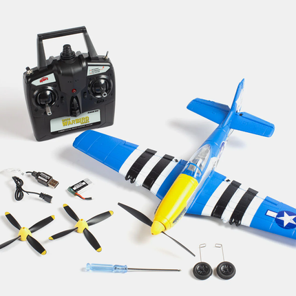 Rage RC P-51D Obsession Micro RTF Airplane with PASS (Pilot Assist Stability Software) System RGRA1300V2