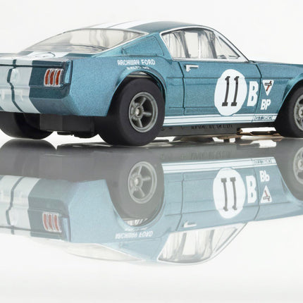 1965 Shelby Mustang GT350R Donohue Blue/White Slot Car AFX22071