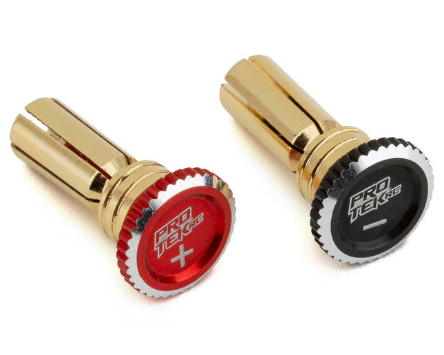 ProTek RC Twist Lock Adjustable Bullet Plug Grips w/5mm Bullets (Various Colors)