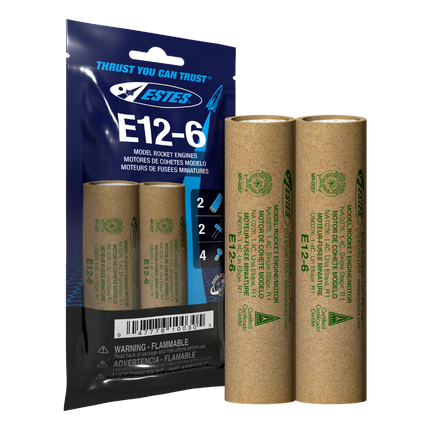 Estes Rockets E12-6 Engines EST010030