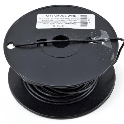 TQ Wire Silicon Wire (Black) (50') (13AWG thru 16AWG)