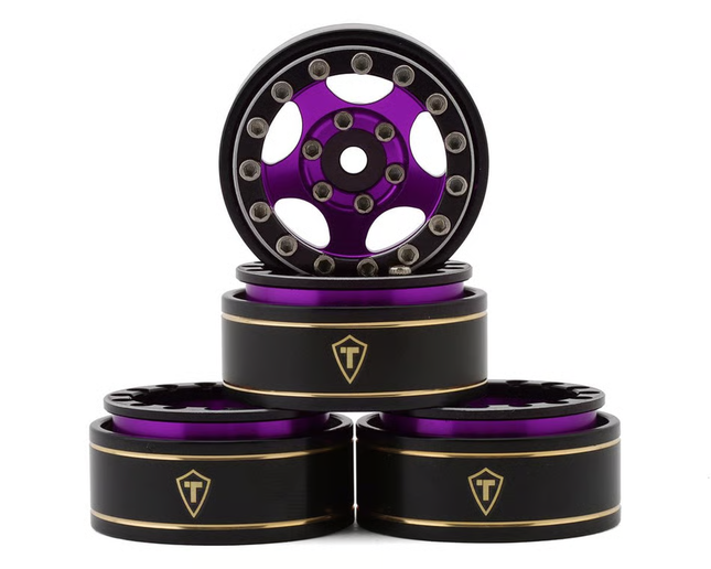 Treal Hobby Type B 1.0" 5-Spoke Beadlock Wheels (4) (22.4g) TLHTSCX24 (Various Colors)