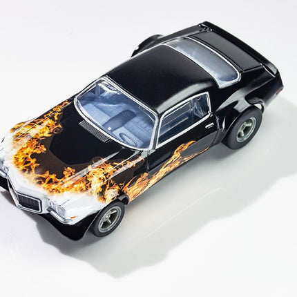 1970 Camaro Wildfire Black/Yellow/Orange HO Scale Slot Car AFX22073