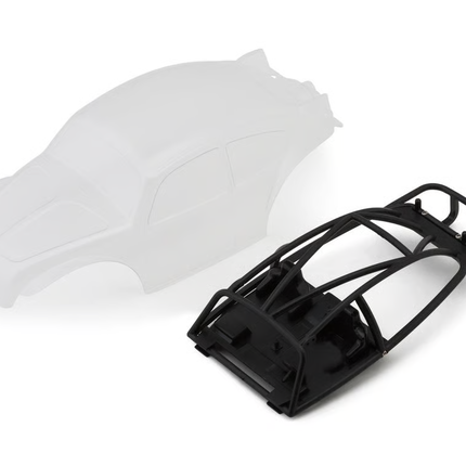 Injora Axial® SCX24 BUG24 1/24 Rock Crawler Body Set (Clear) (132mm Wheelbase) w/LED Light Bar & Interior NJBUG24-CL