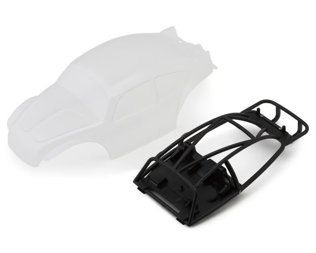 Injora Axial® SCX24 BUG24 1/24 Rock Crawler Body Set (Clear) (132mm Wheelbase) w/LED Light Bar & Interior NJBUG24-CL