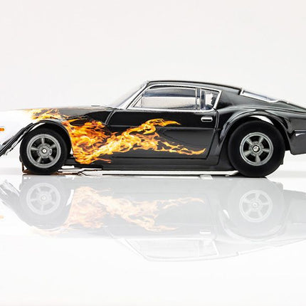 1970 Camaro Wildfire Black/Yellow/Orange HO Scale Slot Car AFX22073