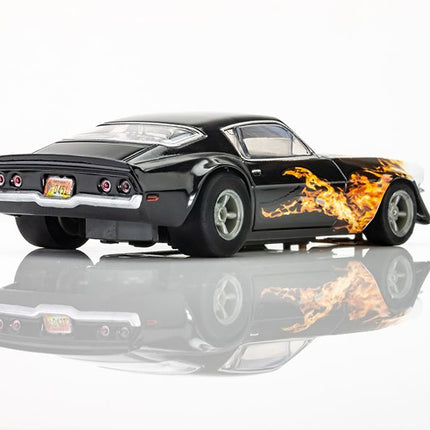 1970 Camaro Wildfire Black/Yellow/Orange HO Scale Slot Car AFX22073