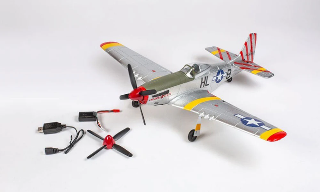 Rage RC P-51D Mustang 500mm Brushless RFT (Ready-for-Transmitter) Warbird with PASS System RGRA1601