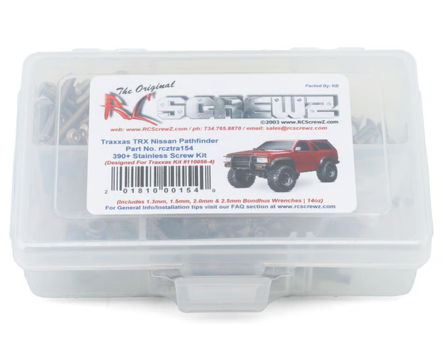 RC Screwz Stainless Steel Screw Kit for Traxxas® TRX-4® Nissan® Pathfinder® RCZTRA154