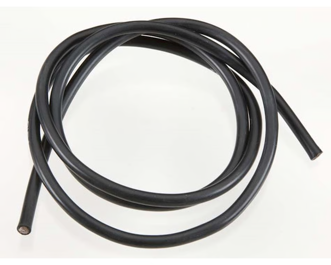 TQ Wire Silicone Wire (Black) (3') (8AWG thru 16AWG)