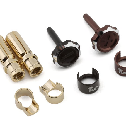 1UP Racing "Lockdown" Adjustable Bullet Plug Grips w/5mm Bullets (Various Colors)