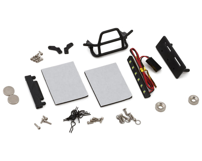 Injora Axial® SCX24 BUG24 1/24 Rock Crawler Body Set (Clear) (132mm Wheelbase) w/LED Light Bar & Interior NJBUG24-CL