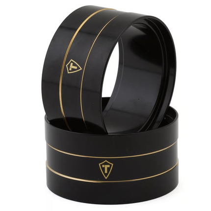 Treal Hobby X004DVFSV9 Brass Heavy Weight 2.2" Center Internal Beadlock Wheel Rings (Black) (2) (186.4g) TLHTWHEEL-173