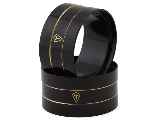 Treal Hobby X004DVFSV9 Brass Heavy Weight 2.2" Center Internal Beadlock Wheel Rings (Black) (2) (186.4g) TLHTWHEEL-173