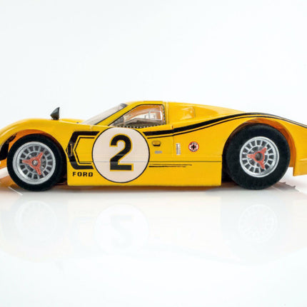 1967 Ford GT40 Mark IV #2 Lemans, Yellow, HO Scale Slot Car AFX22014