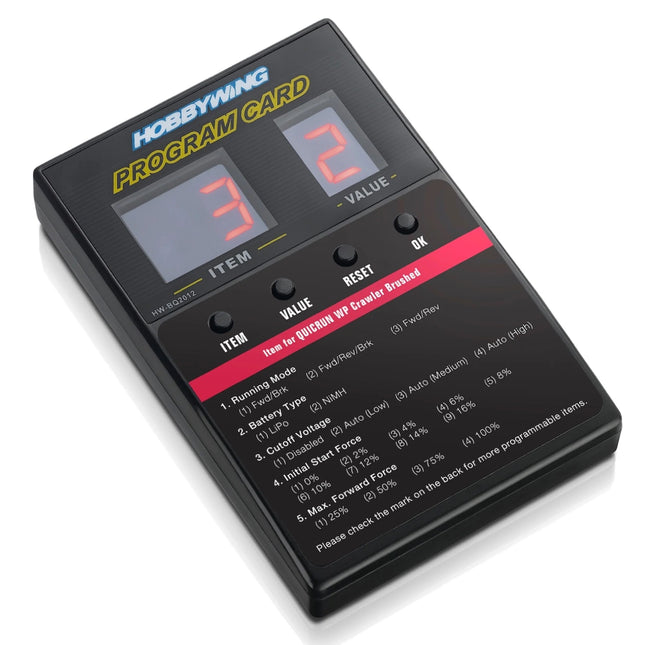 LED Program Card - General Use for Cars, Boats, and Air HWI30501003