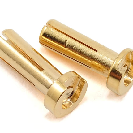 TQ Wire 4mm Low Profile Male Bullet Connectors (Gold) (14mm) (2) TQW2502
