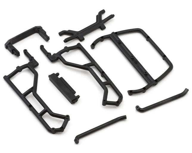 Injora IR60 Pickup 1/18 Pre-Painted Hard Body Set for Traxxas® TRX-4M® (Black) (Defender®/Bronco®) w/Bed Rack & LED Lights IR60-BK