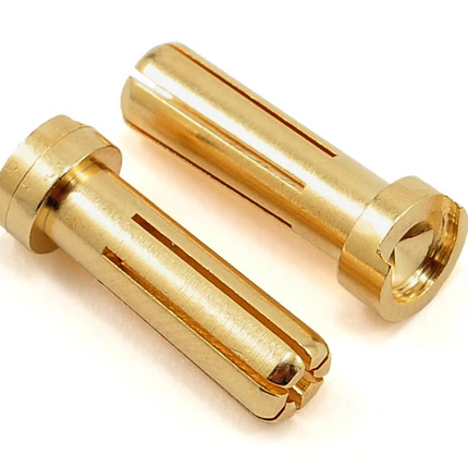 TQ Wire 5mm "Low Profile" Male Bullet Connector (Gold) (2) TQW2507