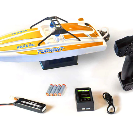 Rage RC Torrent 450BL RTR Jet Boat, Red RGRB1500