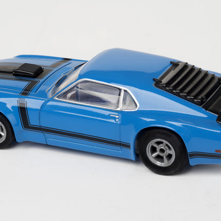 Mustang Boss 302, Blue, HO Scale Slot Car AFX22026