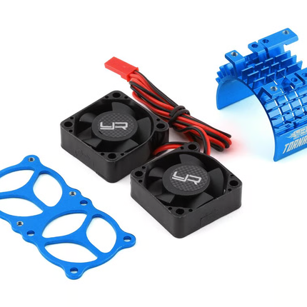 Yeah Racing Aluminum 540/550 Motor Heat Sink w/Twin Tornado Fans (Various Colors)