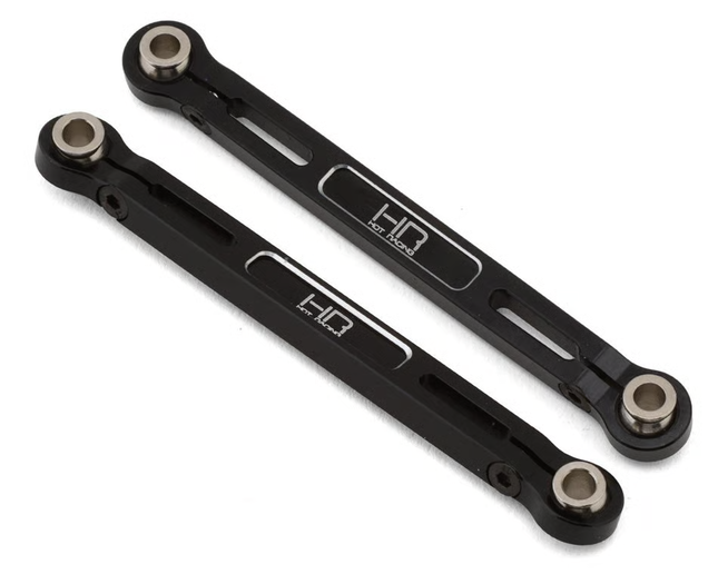 Hot Racing MMX49T01 Aluminum Steering Toe Links for Traxxas® Mini Maxx® (Black) (2) HRAMMX49T01