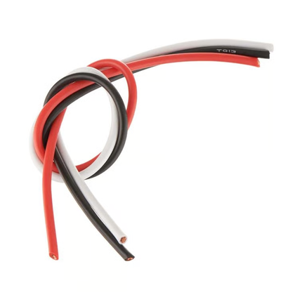 TQ Wire Silicone Wire Kit (White, Red & Black) (1' Each) (13AWG) TQW1307