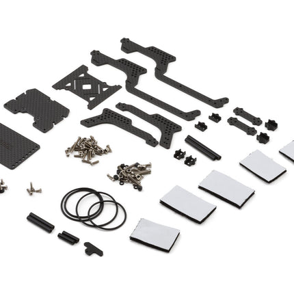 Injora 4M-89-103 Carbon Fiber Universal LCG Chassis Frame Kit for Traxxas® TRX-4M® w/Double Decker Tray INJ4M-89-103