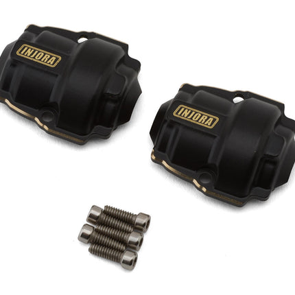 Injora ASC18-07BK Redcat Ascent-18 Brass Differential Covers (Black) (2) (7g ea) INJASC18-07BK