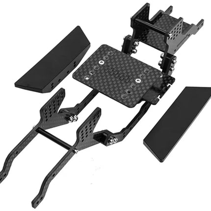 Injora Redcat Ascent-18 LCG Carbon Fiber Chassis Kit w/Rock Sliders & Double Decker Tray INJASC18-16B-17