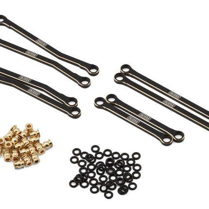 Injora ASC18-18 Black Brass High Clearance Chassis Links for 1/18 Redcat Ascent-18 INJASC18-18
