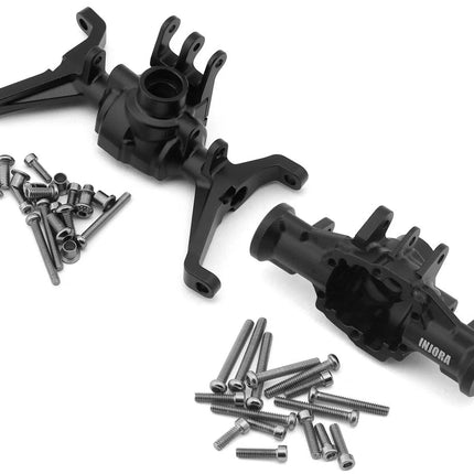 Injora Redcat Ascent-18 Aluminum Front & Rear Portal Axle Housings Set (Black) INJASC18-19FR