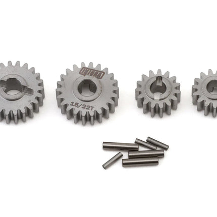 Injora Redcat Ascent-18 Stainless Steel Overdrive Front Portal Gears Set (15T/22T) (Overdrive 12%) INJASC18-22T