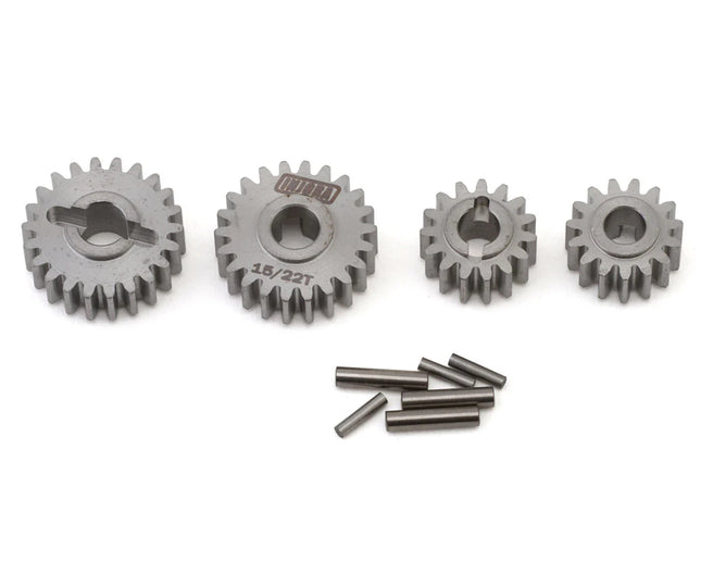 Injora Redcat Ascent-18 Stainless Steel Overdrive Front Portal Gears Set (15T/22T) (Overdrive 12%) INJASC18-22T