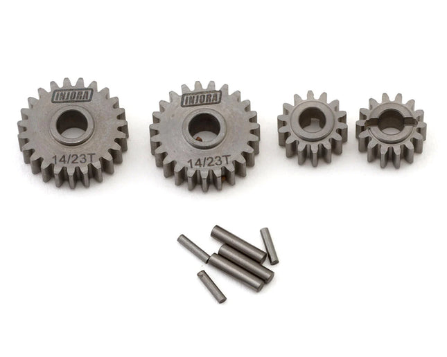 Injora Redcat Ascent-18 Stainless Steel Front Portal Gears Set (14T/23T) (Stock Front Ratio) INJASC18-23T