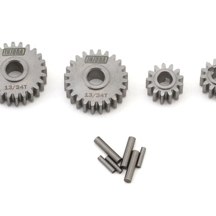 Injora Redcat Ascent-18 Stainless Steel Underdrive Rear Portal Gears Set (13T/24T) (Underdrive 11%) (Stock Rear Ratio) INJASC18-24T