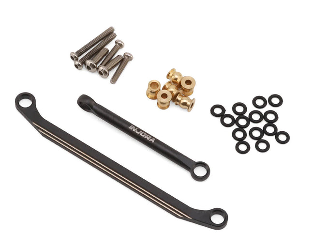 Injora ASC18-31 Redcat Ascent-18 Brass Steering Links Set (Black) (11.1g) INJASC18-31