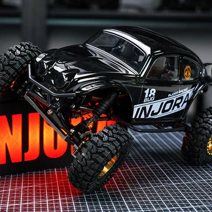 Injora BUG18-BK BUG18 Crawler Body Set for Traxxas® TRX-4M™ (Black) (155mm Wheelbase) (Use with 4M-89 & 4M-111 Universal Chassis)  INJBUG18-BK