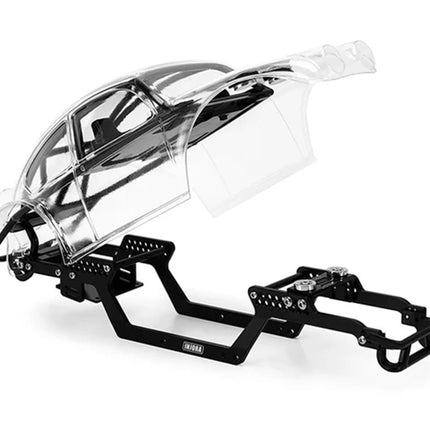 Injora BUG18-CL-111 BUG18 Crawler Body Set for Traxxas® TRX-4M™ (Clear) (155mm Wheelbase) w/(INJ4M-111) Aluminum Universal LCG Chassis INJBUG18-CL-111