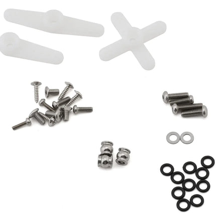 Injora GROM-11BK-INJS11 Aluminum INJS11 High Voltage Micro Servo Set (Grom/NASCAR) w/Aluminum Servo Saver (25T) INJGROM-11BK-INJS11