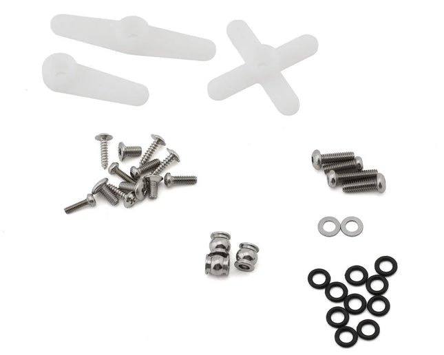 Injora GROM-11BK-INJS11 Aluminum INJS11 High Voltage Micro Servo Set (Grom/NASCAR) w/Aluminum Servo Saver (25T) INJGROM-11BK-INJS11