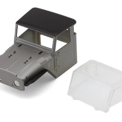 Injora IR40 Half Truck Hard Pre-Painted Body Set for Traxxas® TRX-4M® (Grey) (Defender®/Bronco®) w/Bed Rack & LED Lights INJIR40-GL