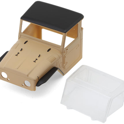 Injora  IR40-YE IR40 Half Truck Hard Pre-Painted Body Set for Traxxas® TRX-4M® (Tan) (Defender®/Bronco®) w/Bed Rack & LED Lights INJIR40-YE